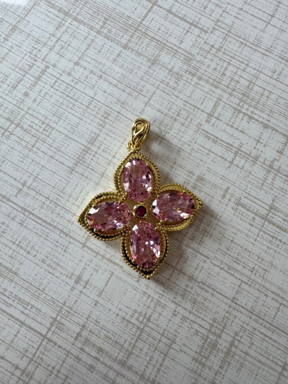 Blushing Clover Pendant